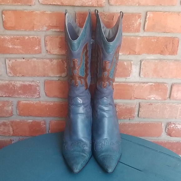 Pointy toe stiletto cowgirl boots - Picture 7 of 8